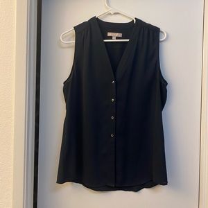 Banana republic button up sleeveless top